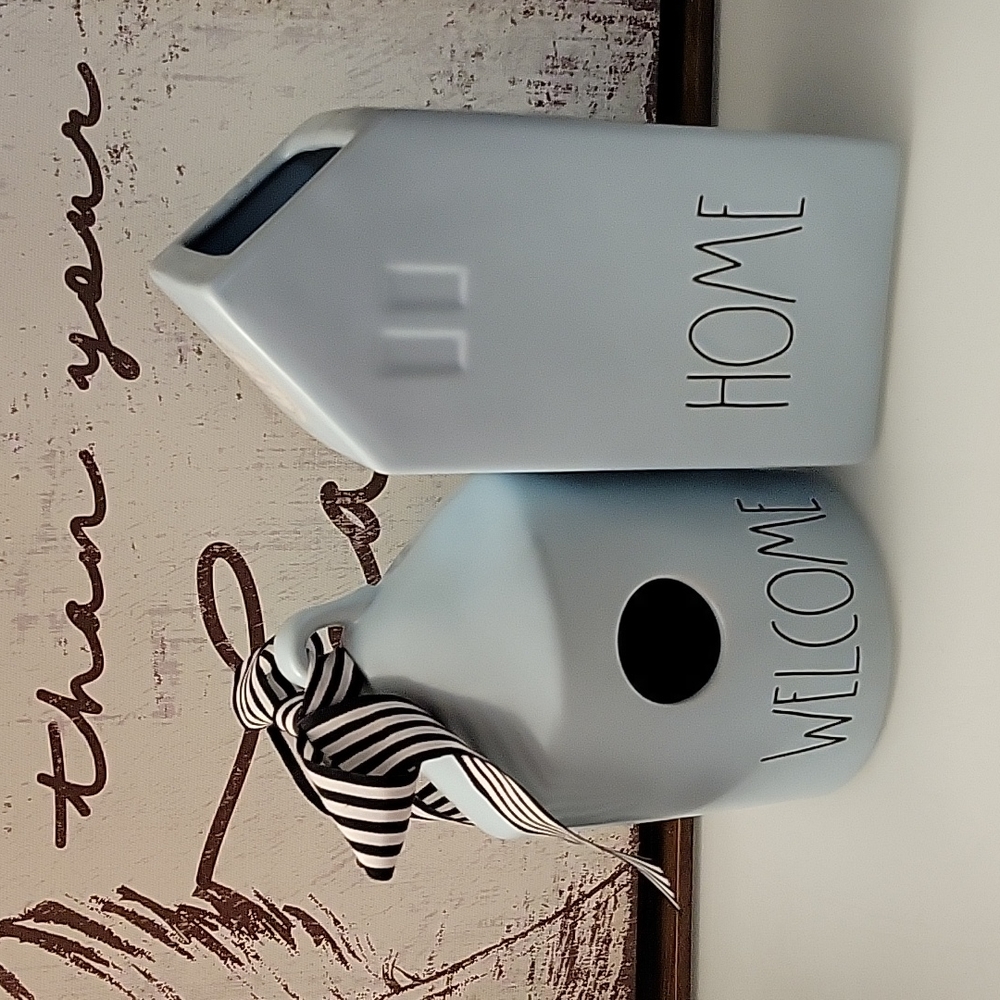 🎉HOST PICK🎉 Rae Dunn Welcome Home Vase & Birdhouse Set